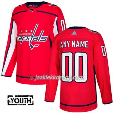 Lapsille NHL Washington Capitals Custom Adidas 2017-2018 Punainen Authentic